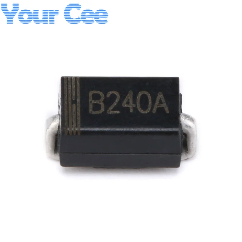 50PCS B240A SMA (DO-214AC) 2A/40V SMD Schottky Diode Chip