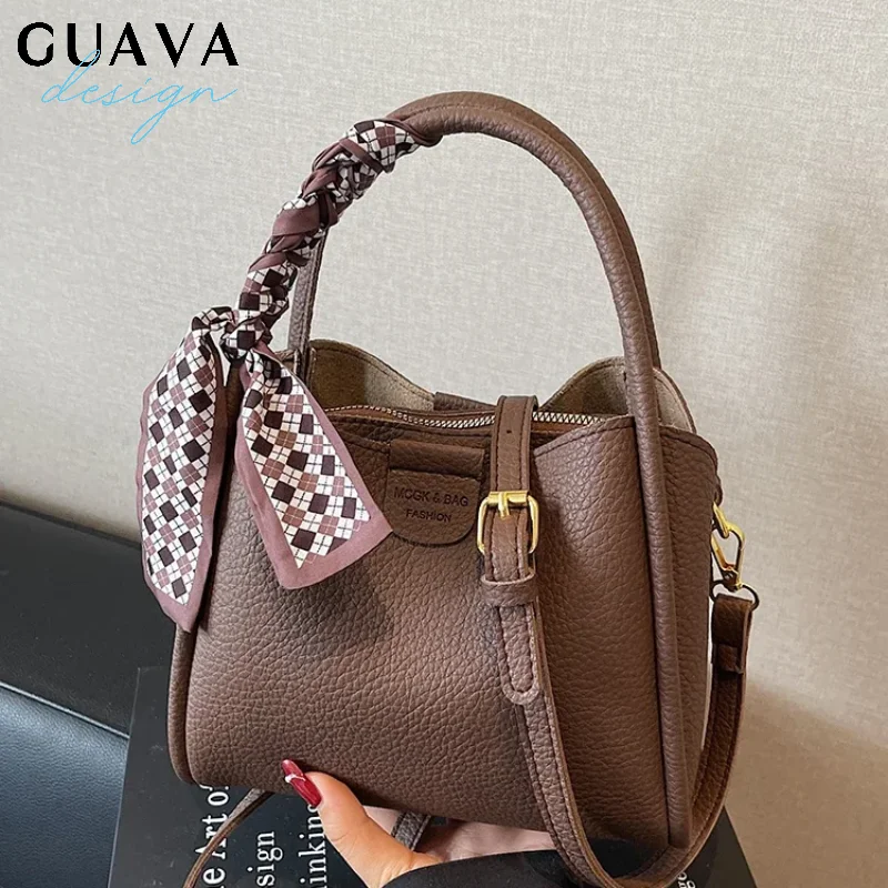 

Роскошная женская сумка через плечо, высококачественная нишевая сумка Sensation 2025 года, новый стиль, мягкая универсальная модная сумка-ведро