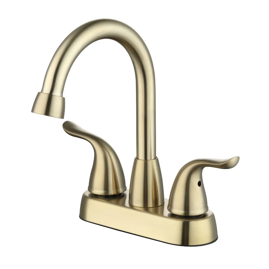 

4" Centerset Bathroom Faucet in Matte Gold