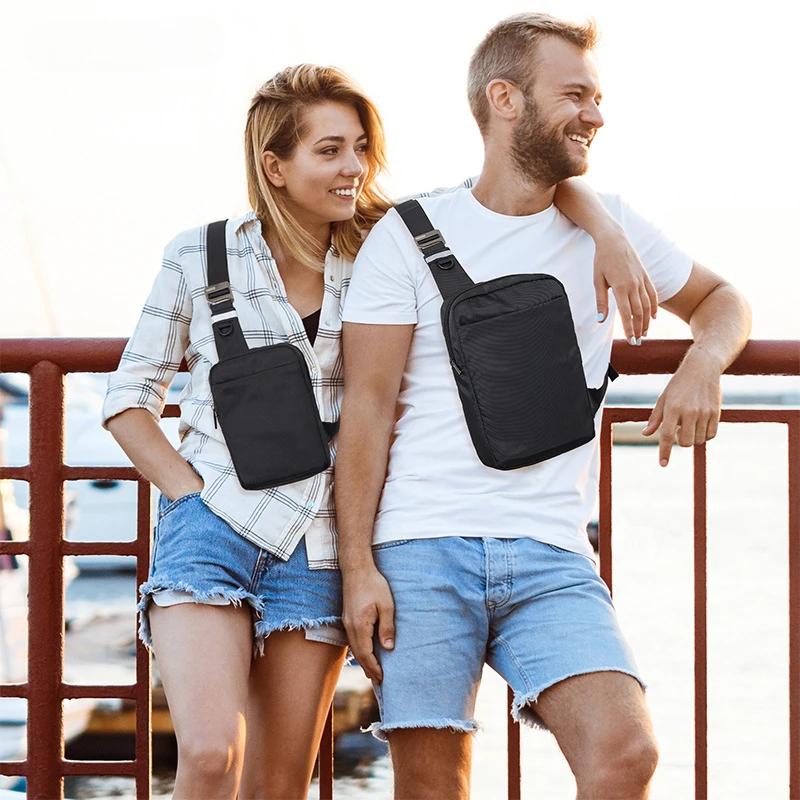 Tas dada Oxford uniseks tas bahu ponsel tahan aus perjalanan santai luar ruangan tas selempang selempang ringan pribadi