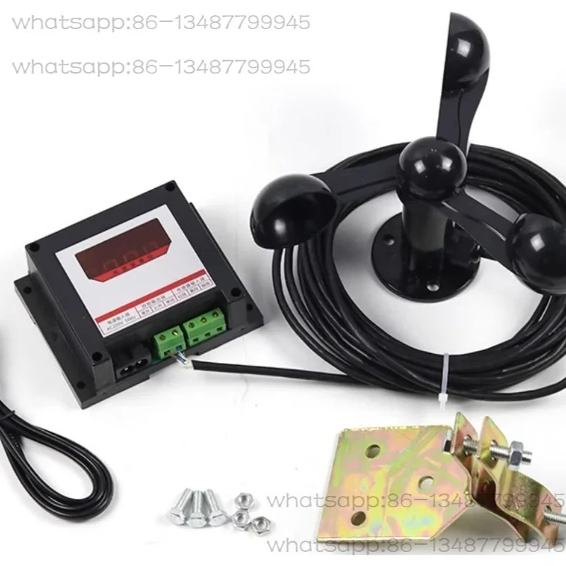 Tower Crane Anemometer Wharf Navigation Anemometer Alarm Meter Aluminum Alloy Wind Blade
