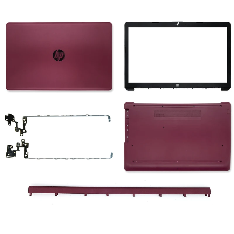 

Original New Laptop LCD Back Cover/Front Bezel/Bottom Case/Hinges For HP Pavilion 17-BY 17-CA Top Case L22505-001 Wine Red