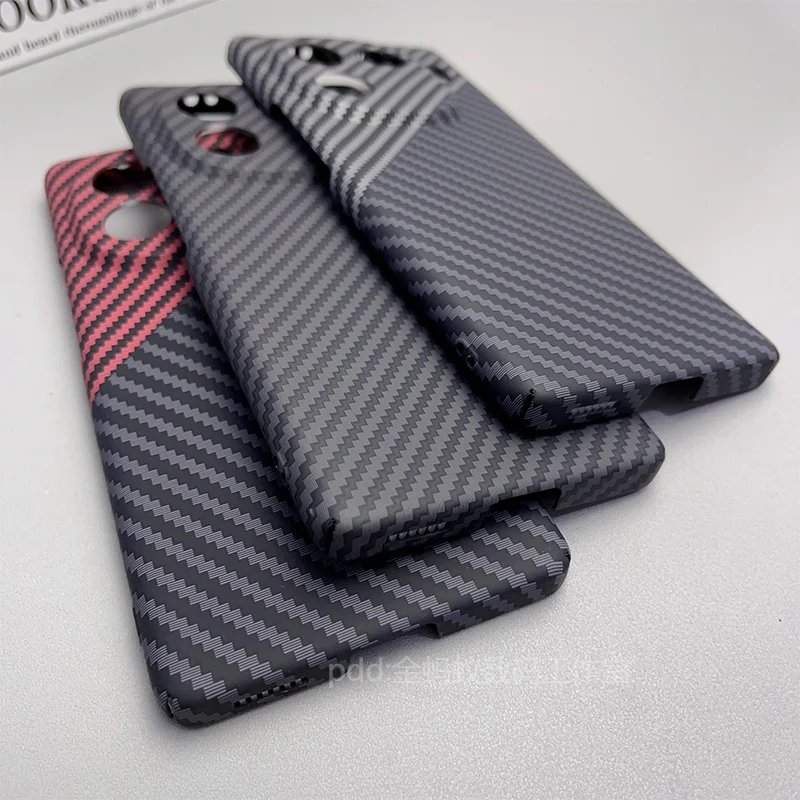 Cover For IQOO 12 Case PC Carbon Fiber Texture Pattern Matte Hard Phone Case For Vivo Iqoo 12 12Pro 11 11S Slim Thin Bumper