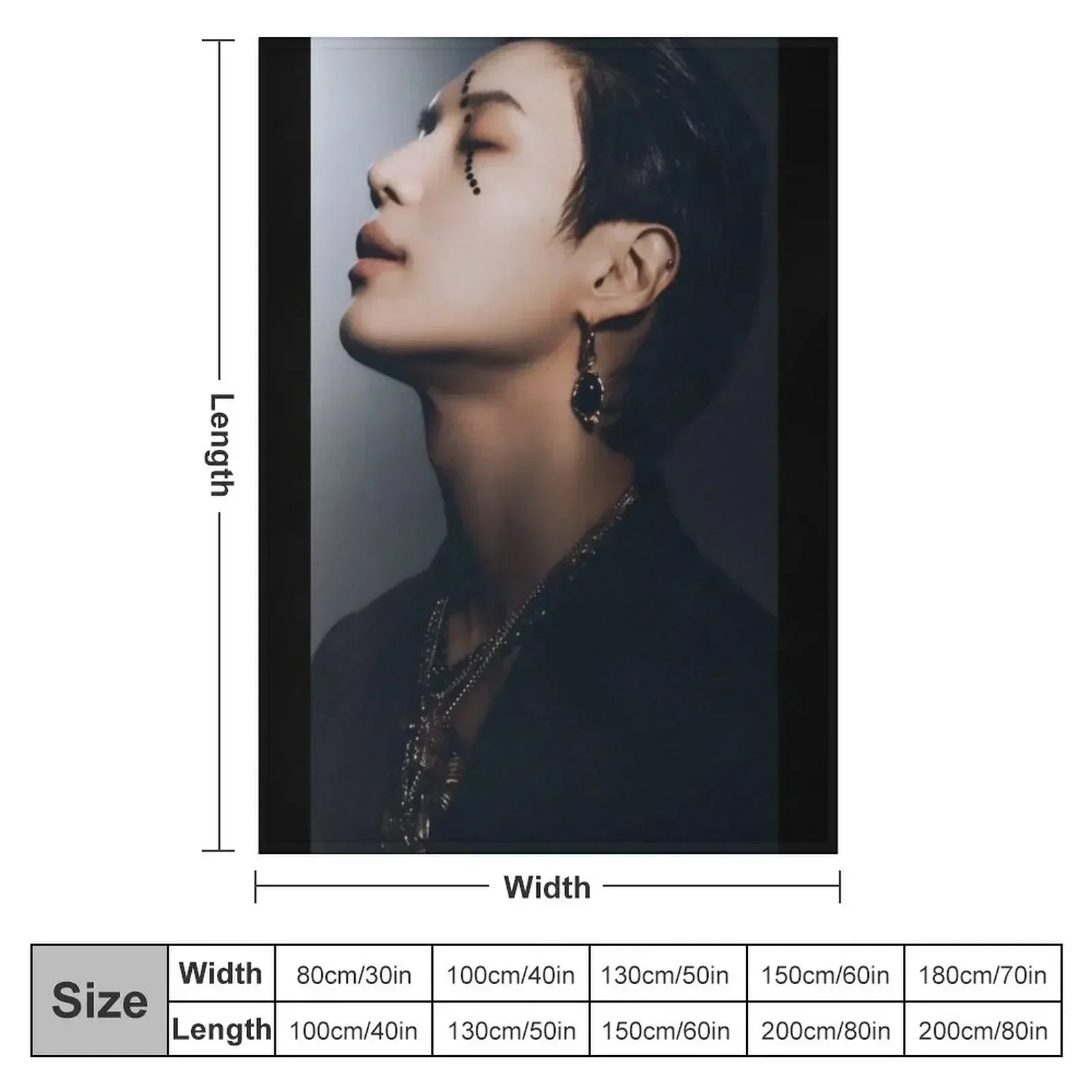 SHINEE TAEMIN Throw Blanket couch cozy soft plush fuzzy picnic outdoor blanket