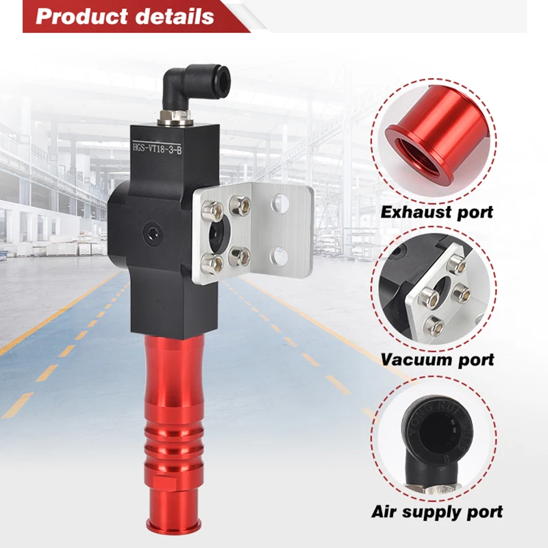 LOONGYE HGS Multi-Estágio HGS-VK05-VI02-2-VT20-3 Bomba Pneumática a Vácuo Automática PIAB VGS Fluxo de Sucção de Pressão Negativa