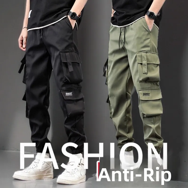 

Men's Loose Fce Lined Thiened Cargo Pants Autumn Winter plus Size Casual Harlan Pants with Multiple kets Workwear