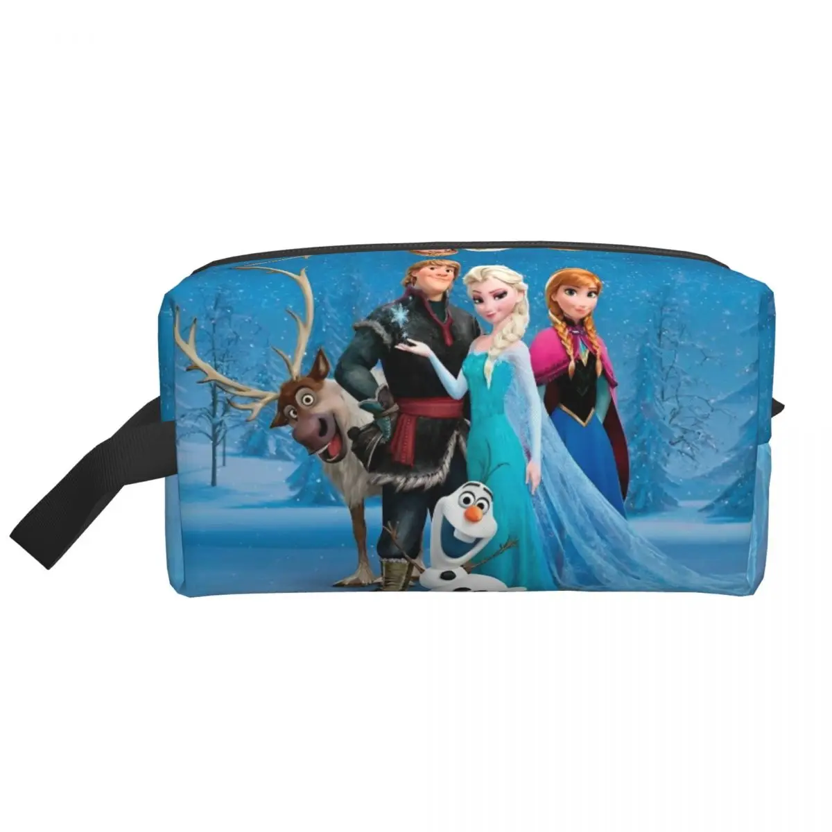 Woman Frozen 2 Elsa Sophia Anna Cartoon Cosmetic Bags Fantasy 3D Movie Multi-purpose Makeup For Necessaries Storage Organizers