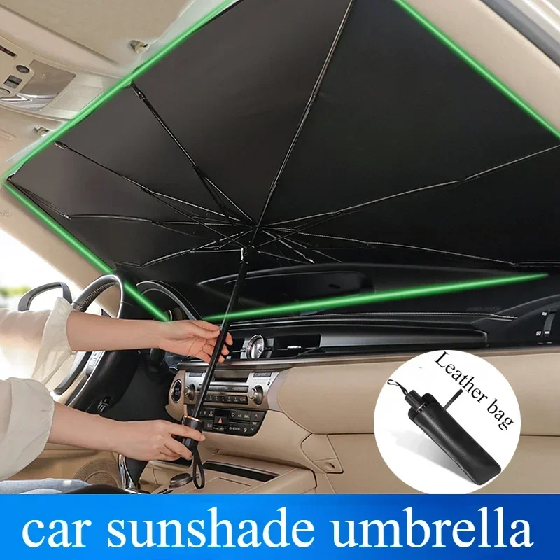 

Car Sunshade Umbrella For Auto Shading Car Sun Shade Protector Parasol Summer Sun Interior Windshield Protection