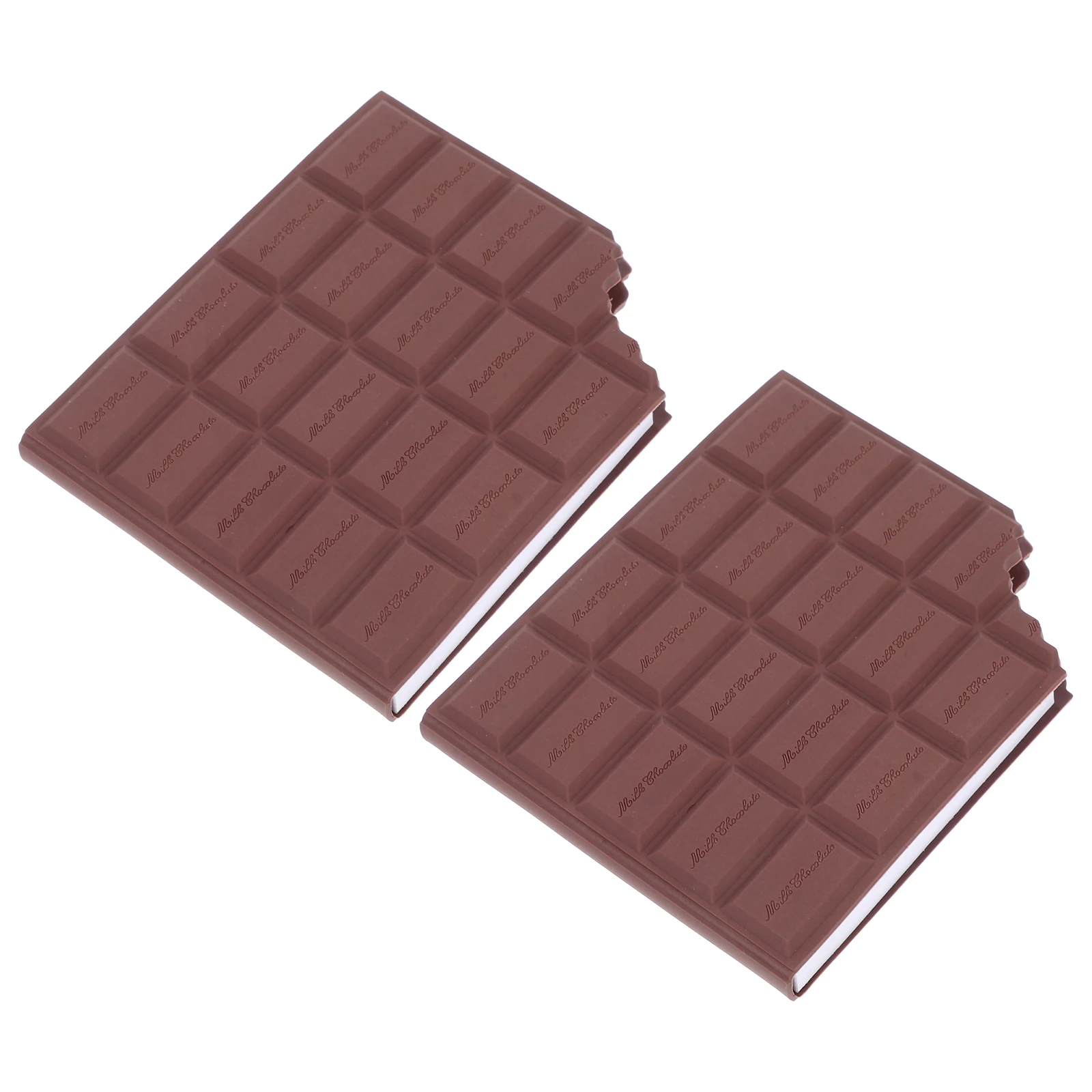 

2pcs Scented Chocolate Shaped Notepad Paper Strong Adhesive Kawaii Memo Pads Office Student Supplies