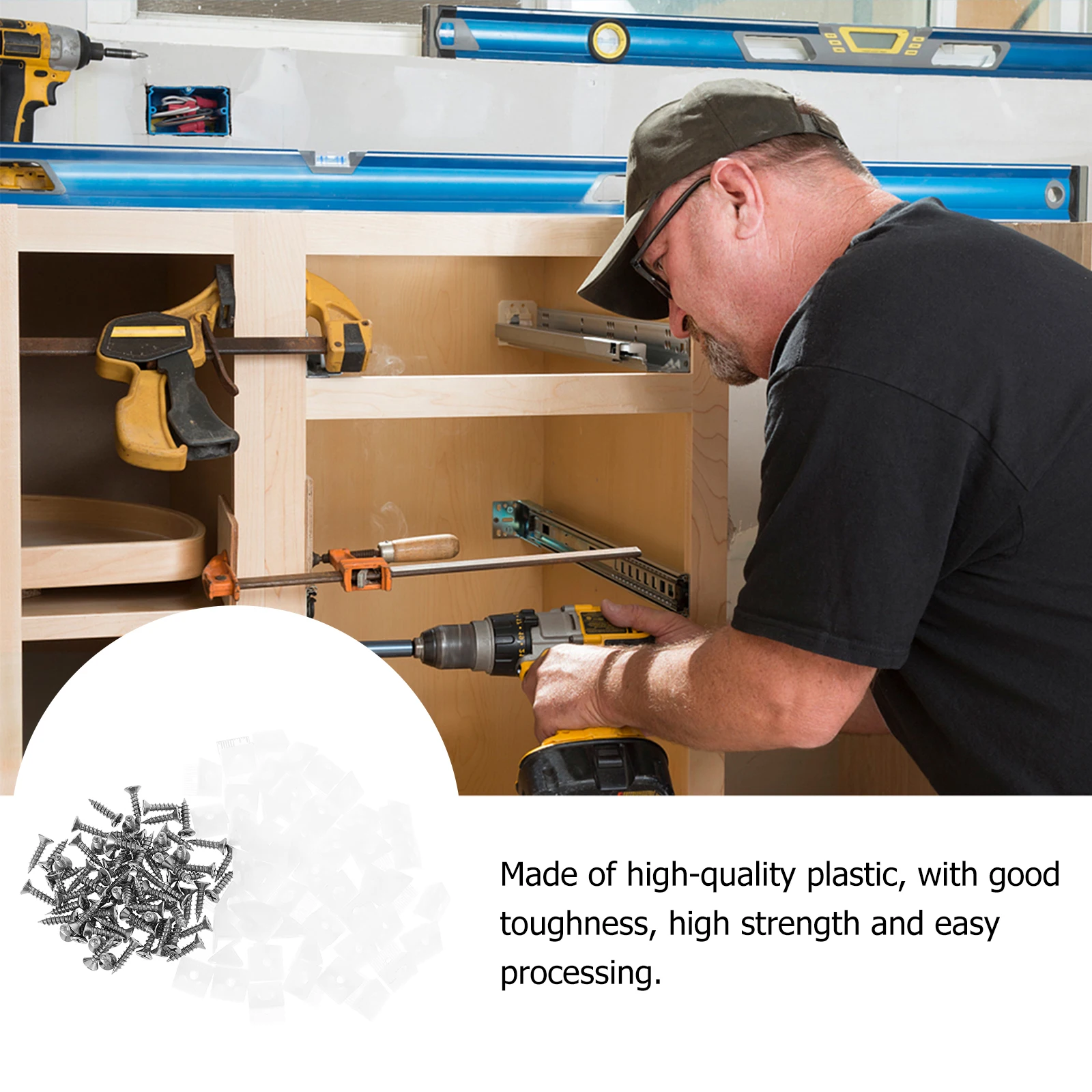 120 set Corner Gusset Bracket Plastic Angle Brackets For Cabinet Shelf Adjustable Fastener Connector Support Bracket Hardware