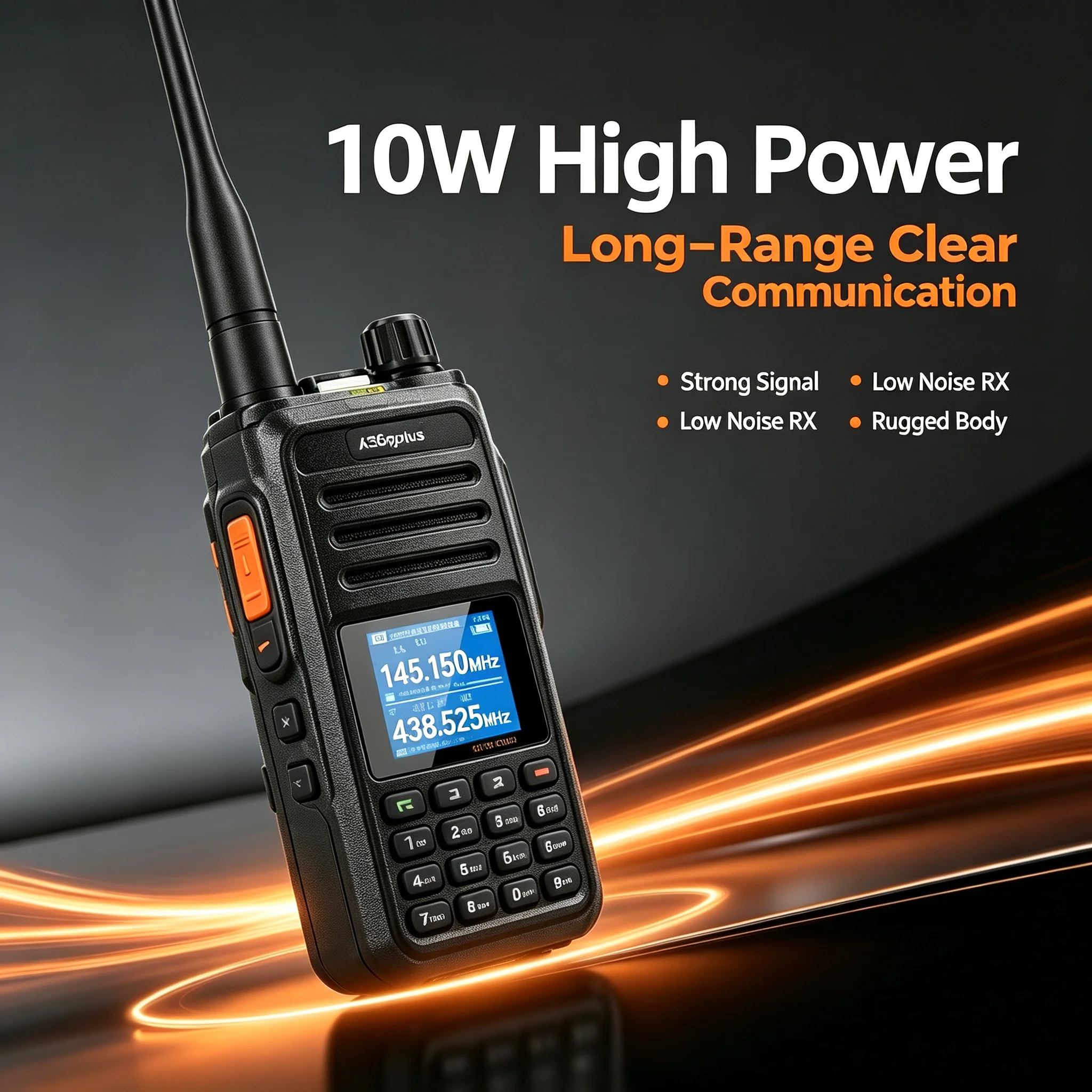 Talkpod A36Plus 5W/10W GMRS Radio 999CH VHF/UHFTwo Way Radio 3200mAh Battery IP54 Long Range Walkie Talkie for Outdoor Emergency