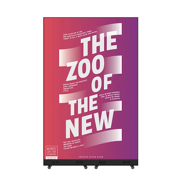 شاشة ملصق LED رقمية قابلة للتخصيص وقابلة للتخصيص للوحة الإعلانات