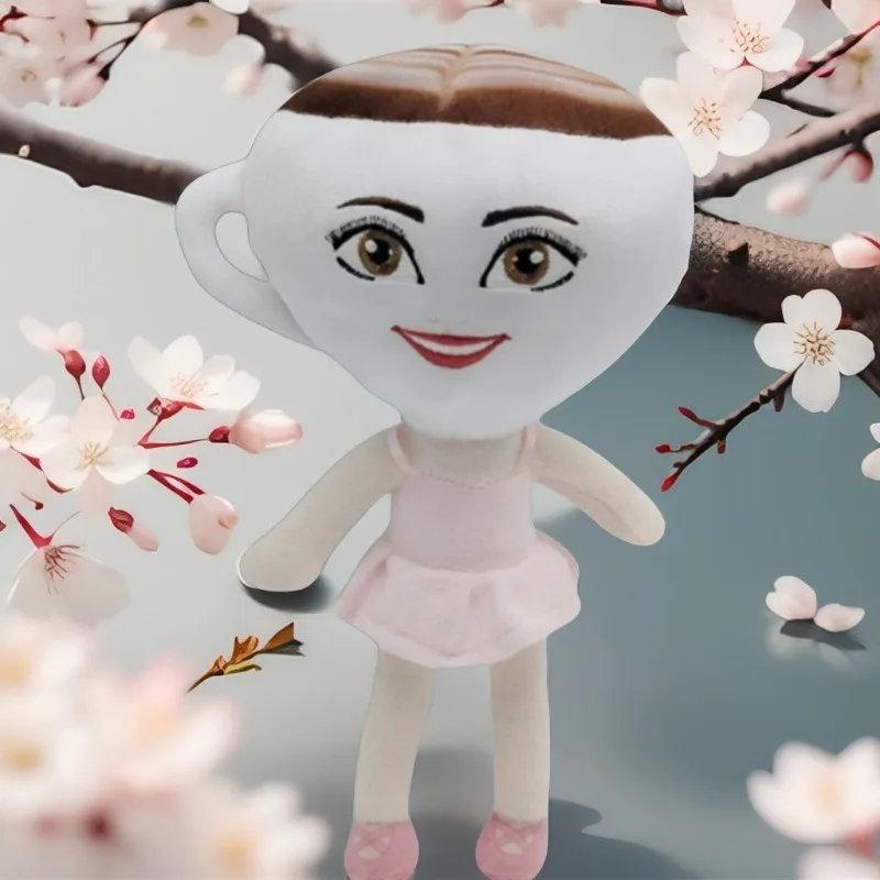 Pluszaki Tung Tung Tung Sahur, figurki z gier, lalki kawowe, włoskie baleriny, zabawki cappuccino, pluszowe wypchane lalki.