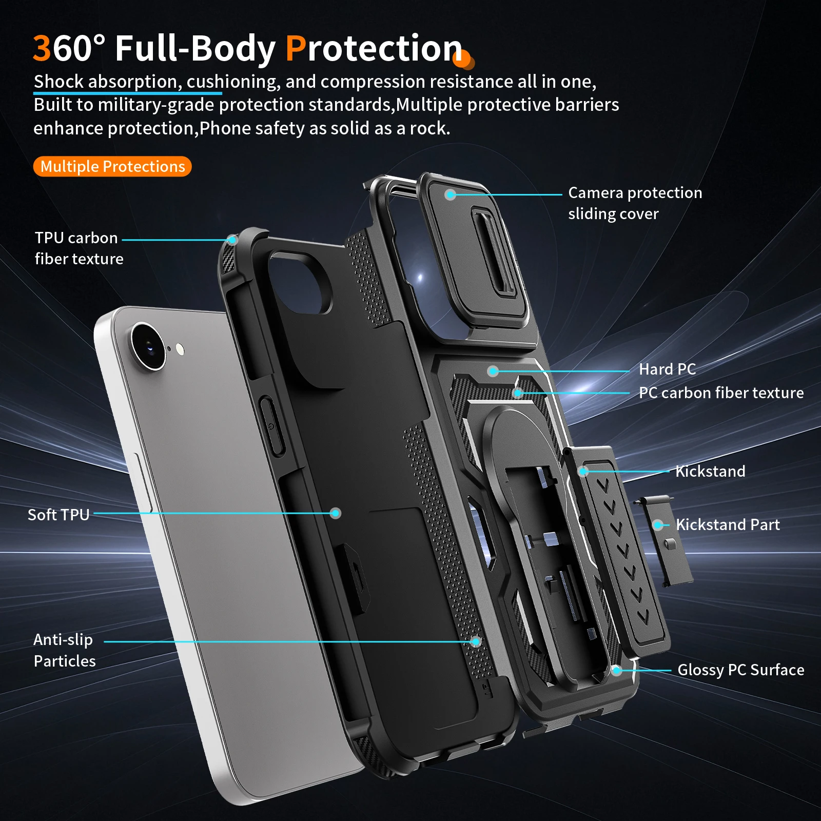 Capa de Celular Antichoque com - Camera Lens Protector avaliação e preço