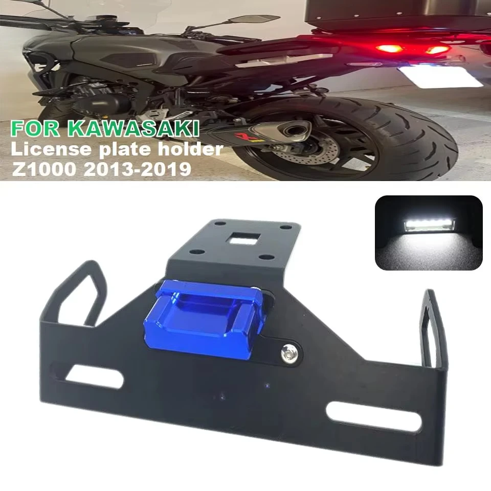 

Z1000 License Plate Holder For KAWASAKI Z1000 2014-2019 License Plate Frame Mount Bracket Holder with LED Indicator 2014-2019