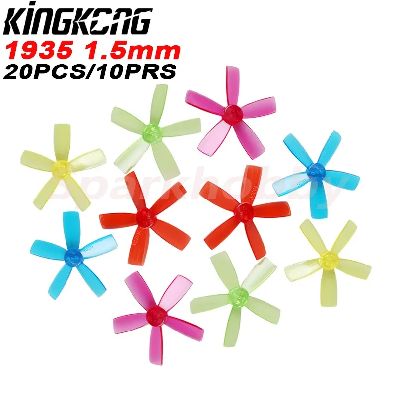 20pcs/10 pairs ldarc 1,5 5-Blatt-Propeller mm Monting Hole CW CCW mit Schrauben für Mini DIY Drohne Qav Racing Quadcopter