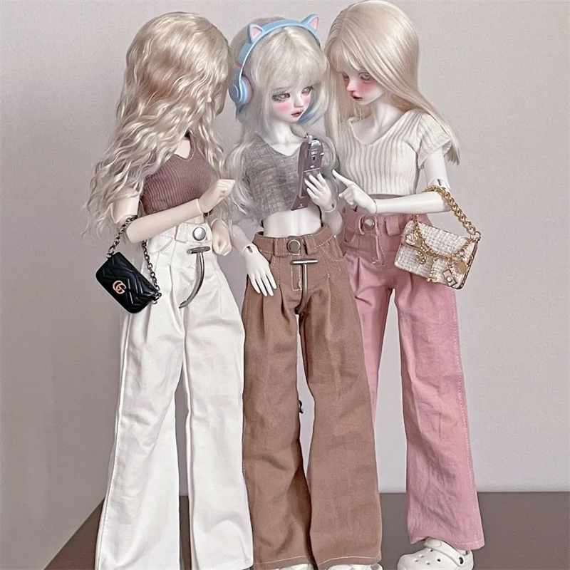 

BJD doll clothes suitable for 1/4 size Cute doll Tops and pants suit doll accessories (2 points)