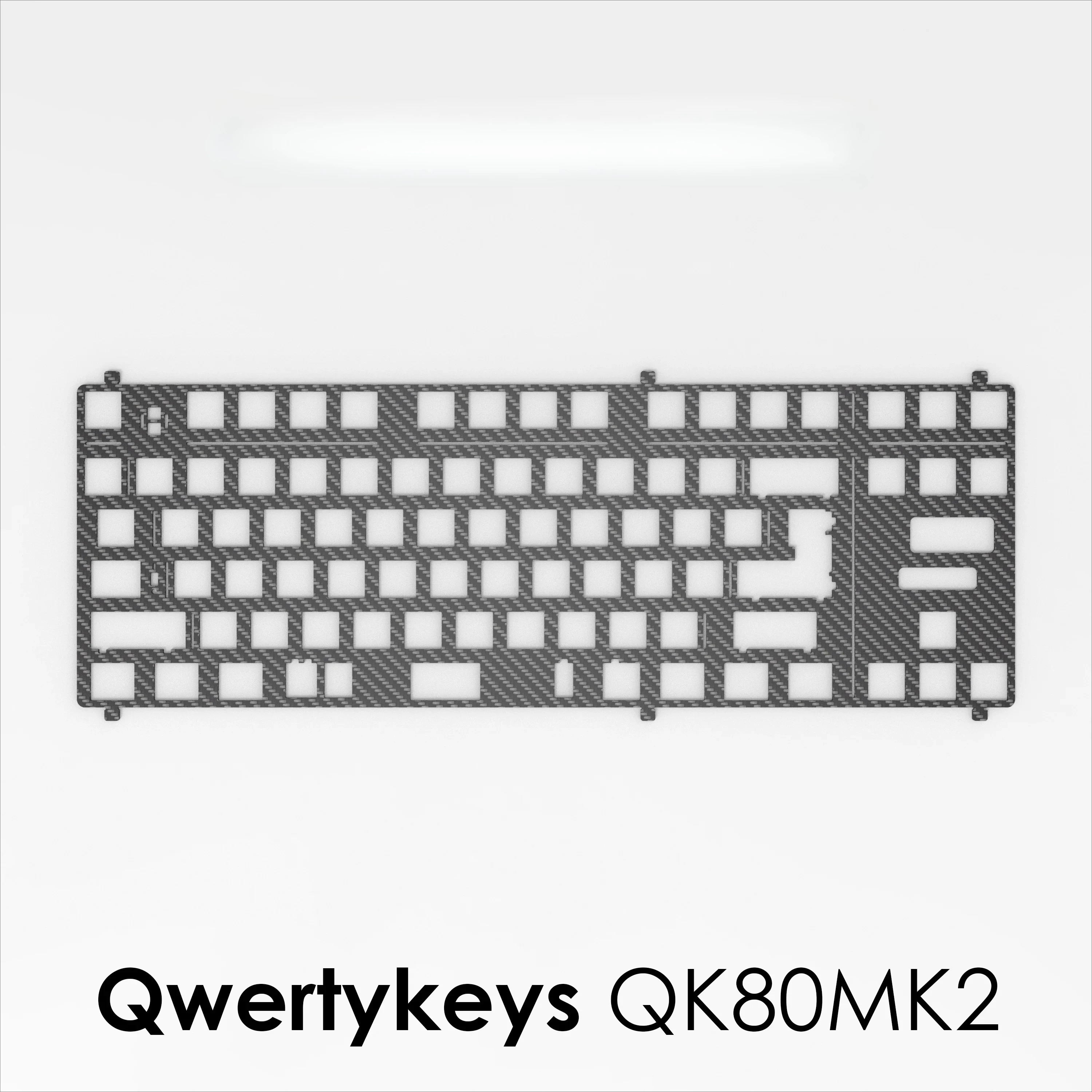 Qwertykeys QK80 MK2 keyboard PC PP POM FR4 CF Plates
