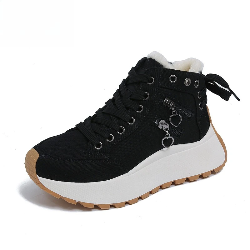 

2025 New Designer Women Winter Snow Boots High Quality Shoes Female Shoes for Women Lace Up Platform Sneakers Warm Botas Mujer