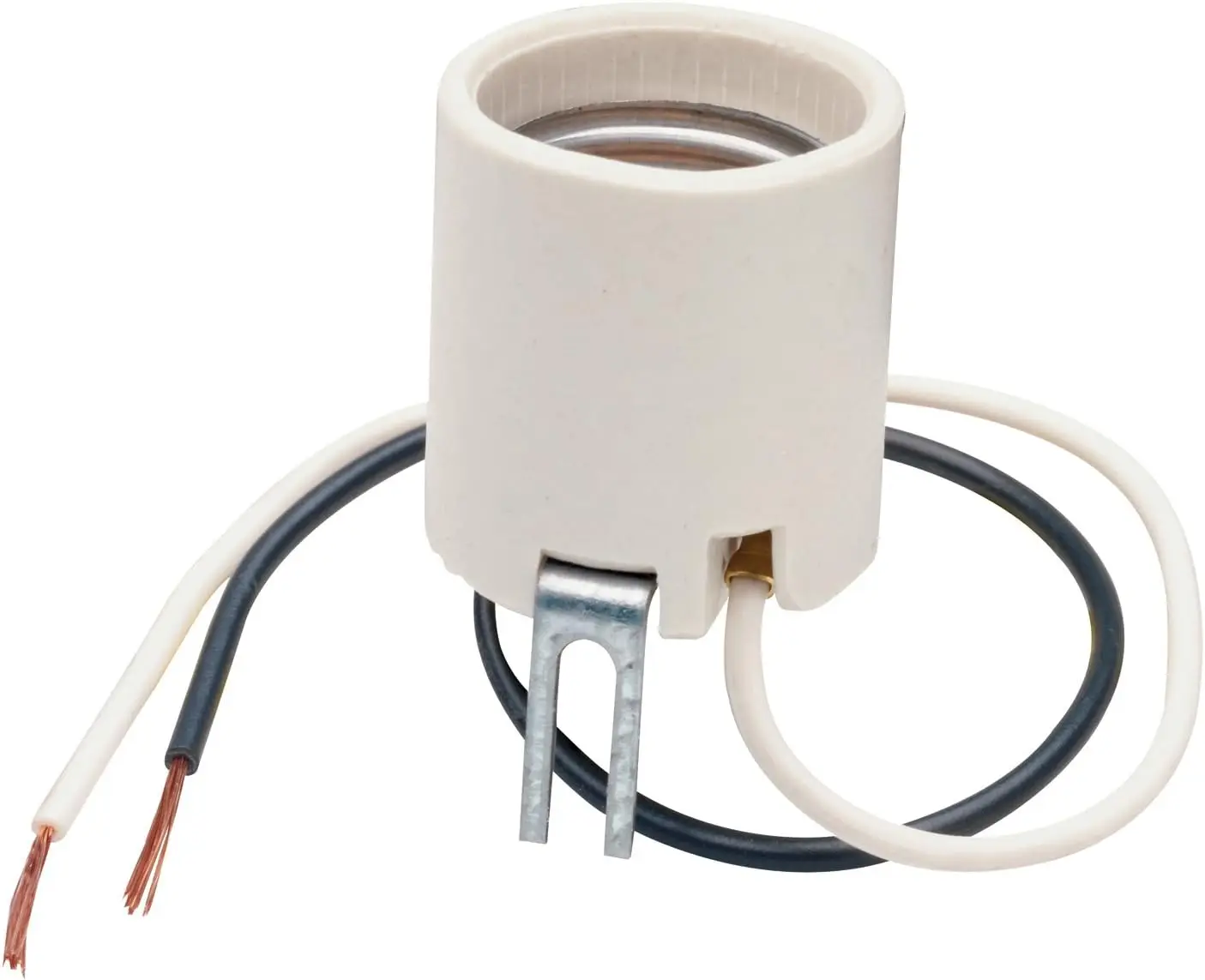Durable Porcelain E26 Lamp Holder Bracket Mount