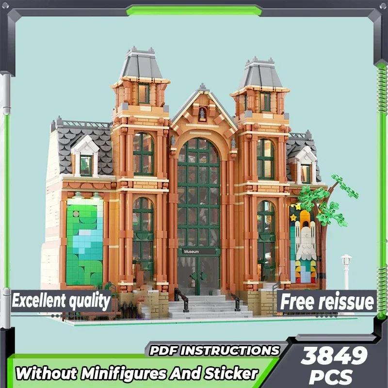 Street View Model Moc Building Bricks London Natural History Museum Technology Modular Blocks Gifts Christmas Toys DIY Assembly