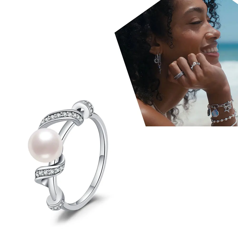 Women's Classic Heart Ring in S925 Sterling Silver, Romantic Gift