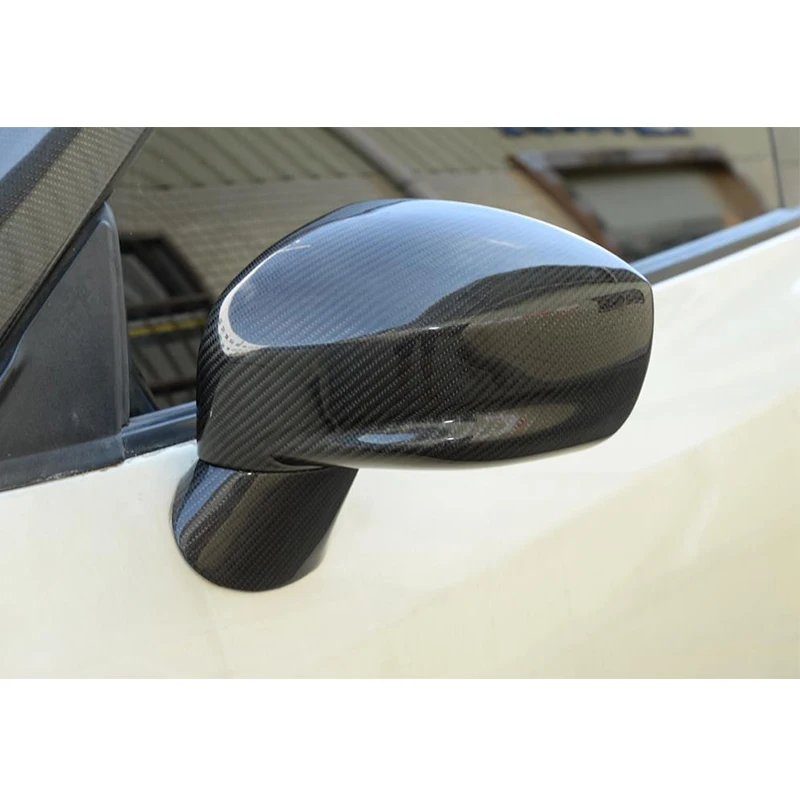 Carbon Fiber Rear View  Mirror Covers Caps For Nissan GT-R R35 2009 - 2015 Car Side Mirror Covers Caps Replacement