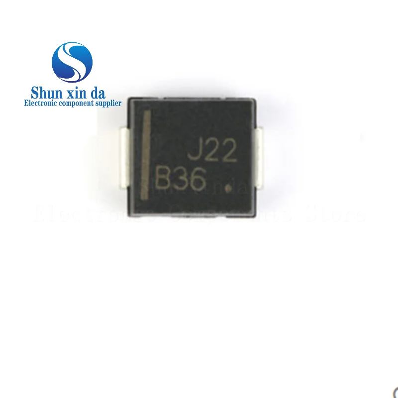 5PCS MBRS360T3G B36 New and Original SMC 60V/3A SMD Schottky Diode Brand New Authentic