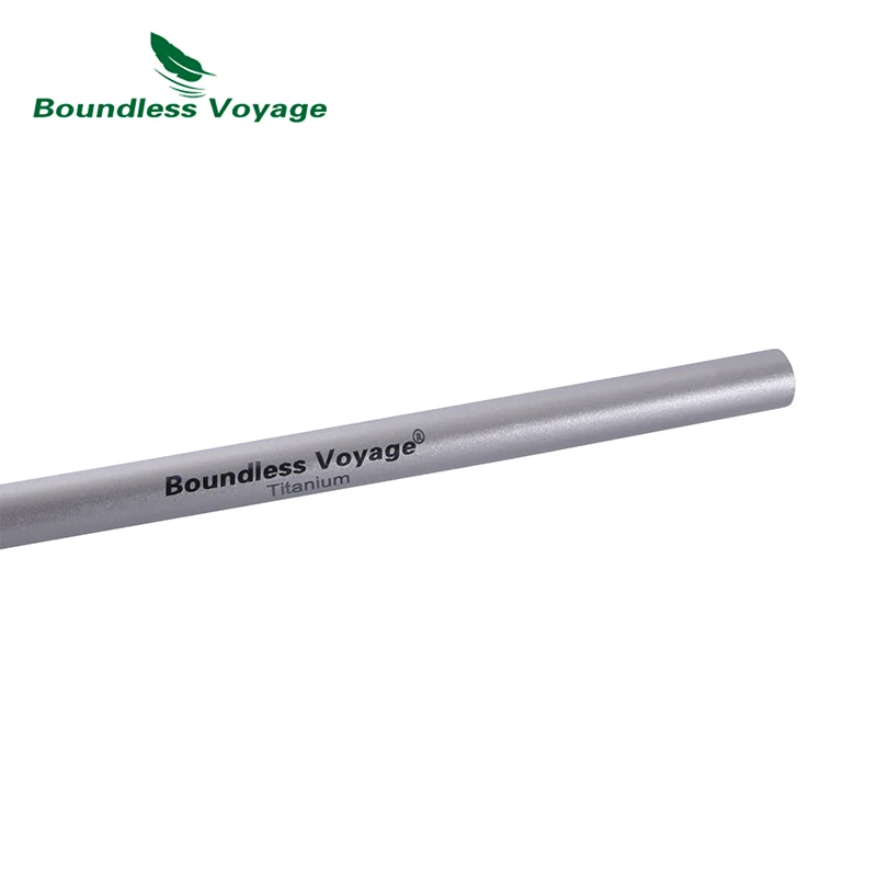 Boundless Voyage Titanium Straws Reusable Straight & Bent for Outdoor Picnic Camping - Drinking Straws with Cleaning Brush