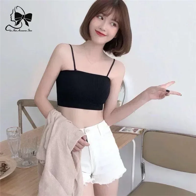 Sexy Lingerie Fashion Sexy Top Cotton Underwear Tube Top Bra Ladies Thread Bra Comfort Up Women Sports Bra Female Crop Top