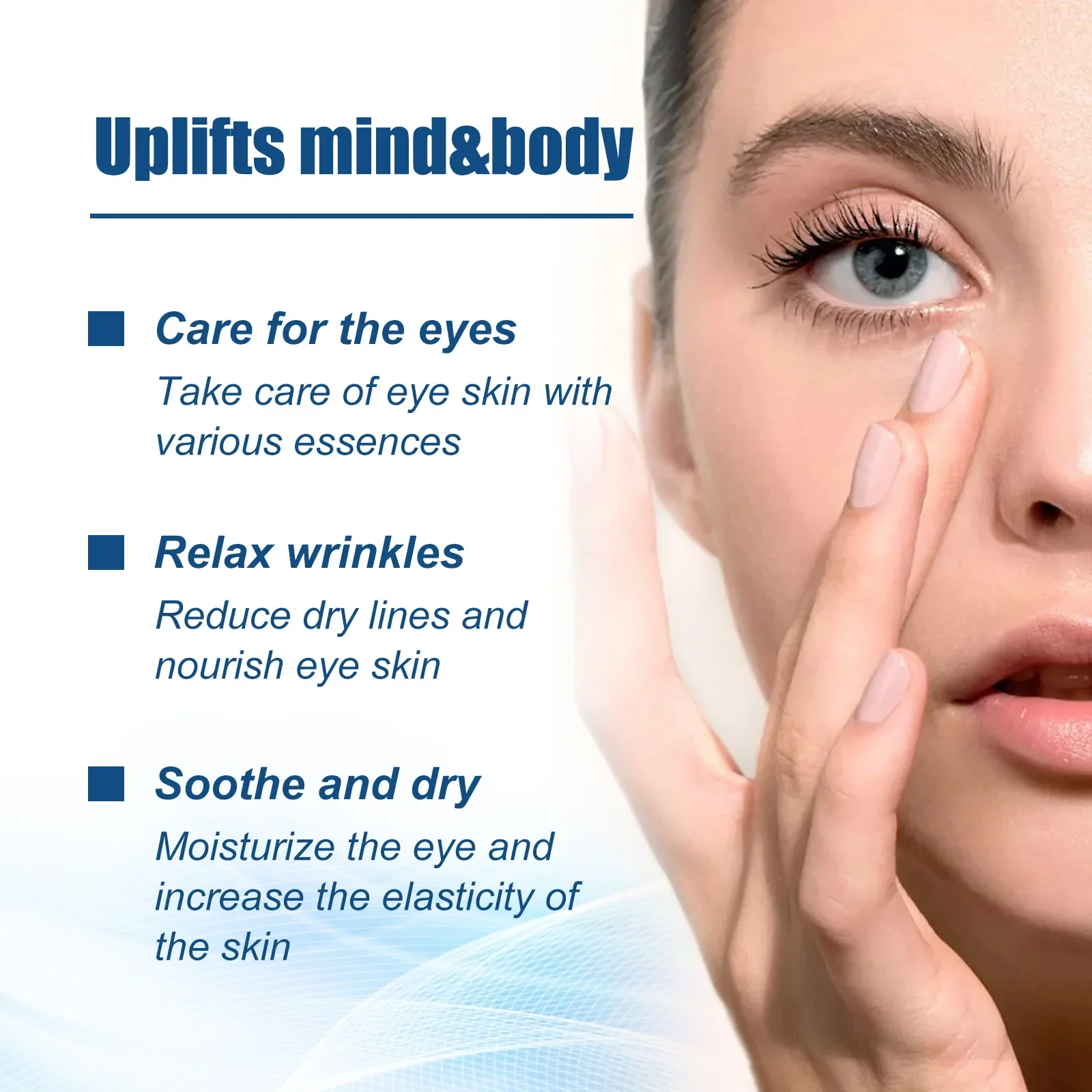 Blue Copper Peptides Face Serum Collagen Renewal Boosting Reduce Wrinkles Firming Skin Plumping Moisturizing Anti-Aging Essence