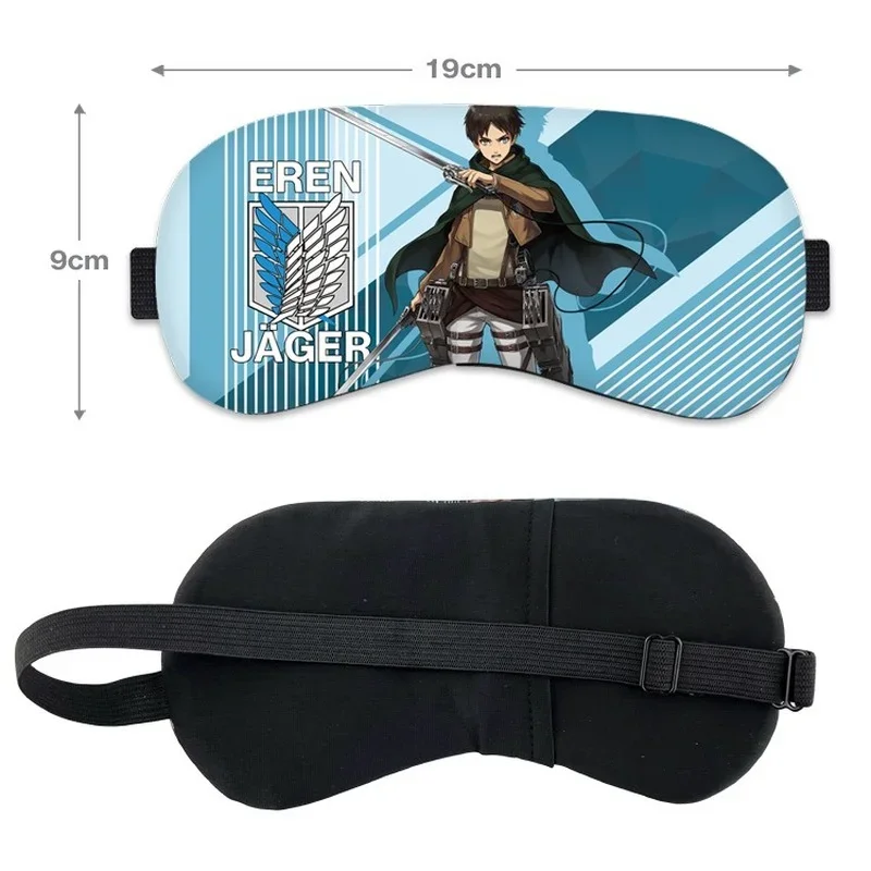 Attack on Titan Anime Cosplay Eye Mask Woman Eren Levi Mikasa   Armin Cartoon Eyepatch Man Sleep Eyeshade Unisex Blindfold Cute