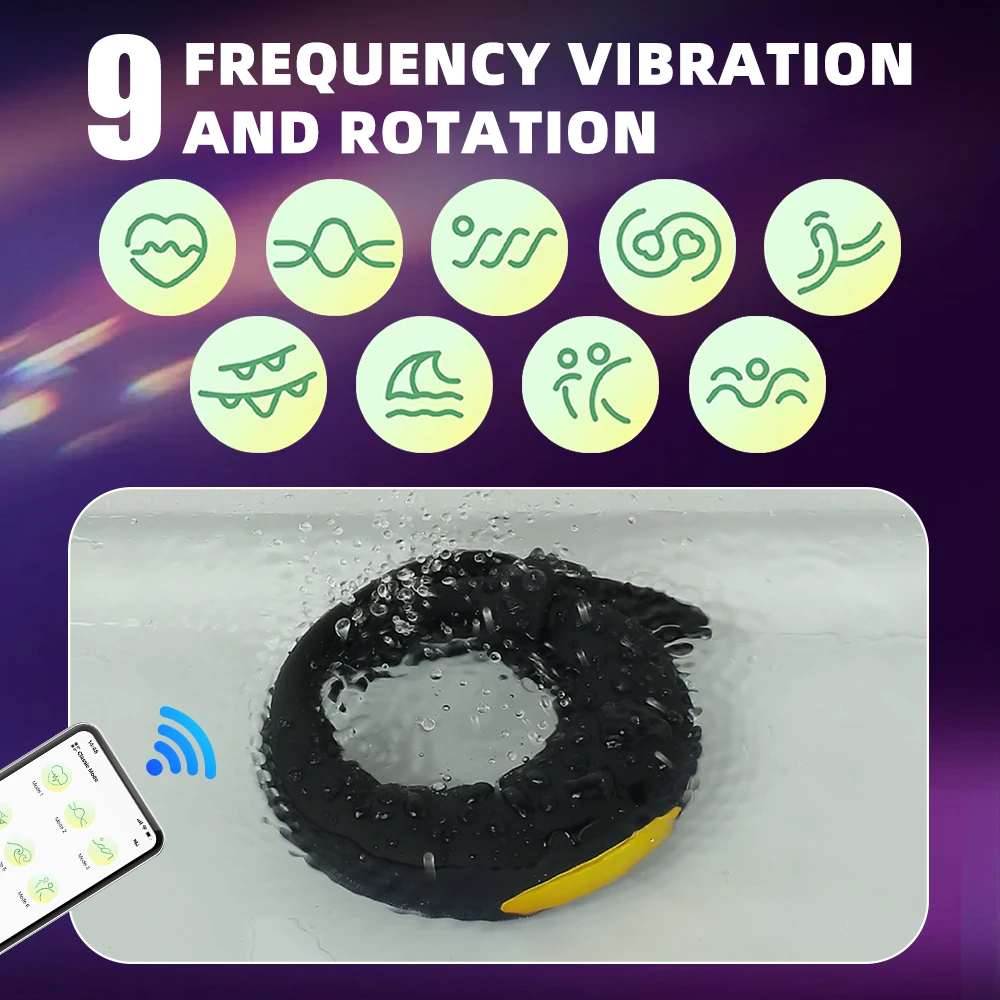 10 振動モードペニスリングバイブレーター男性用クリトリス刺激装置 G スポットカップル大人の大人のおもちゃ遅延射精男性女性