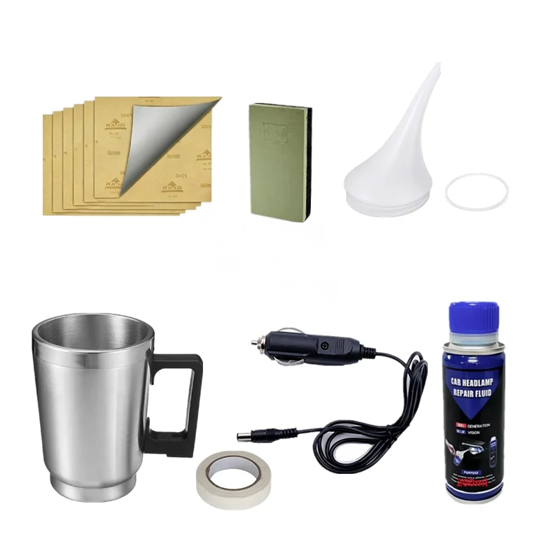 Car Headlight Restoration Polishing Kit Car Headlight Repair Polish Tool Headlamp Liquid Polymer Restorer Set