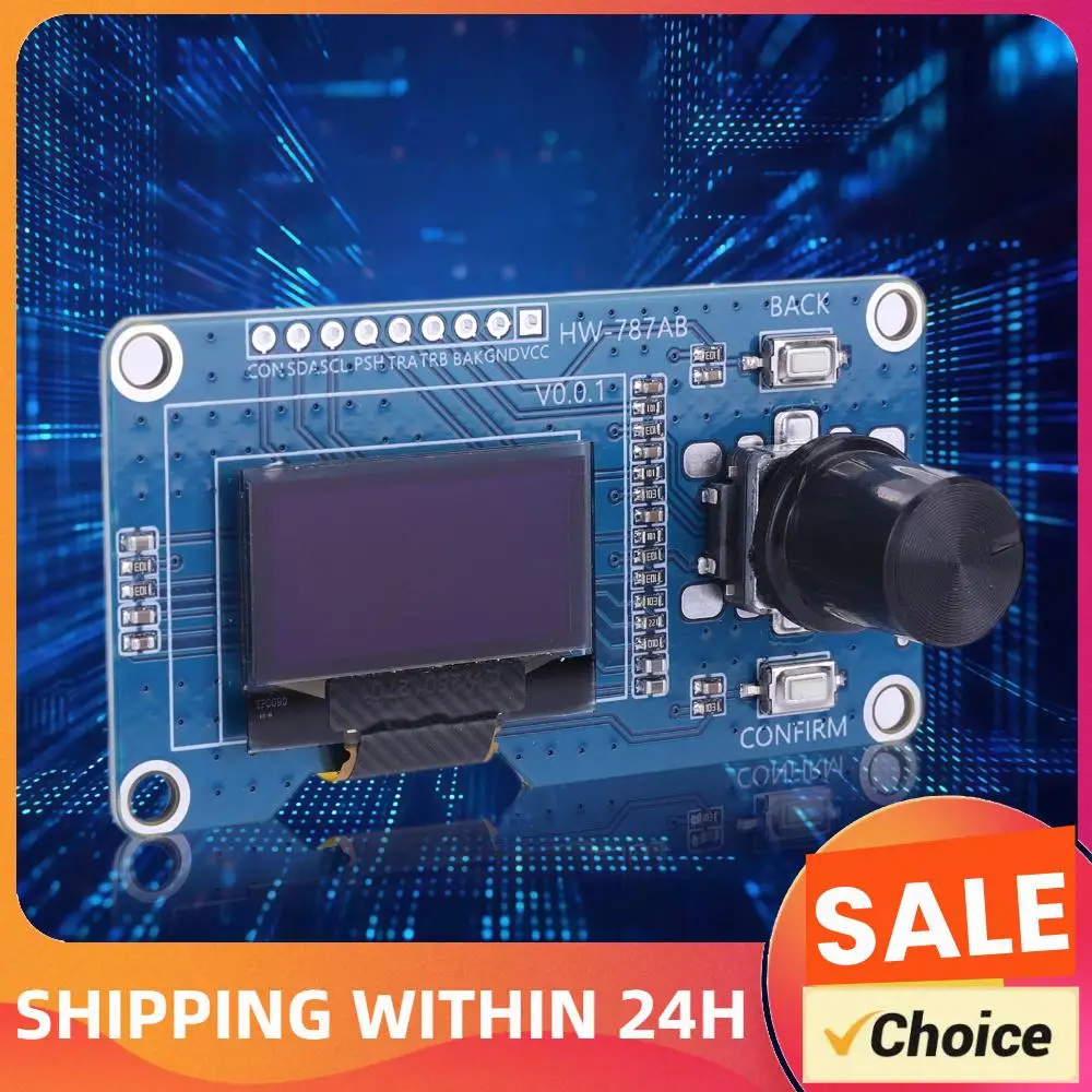 I2C OLED Screen with Rotary Knob Volume Control Encoder Display Menu Navigation OLED Module for Arduino STM32 DIY Projects