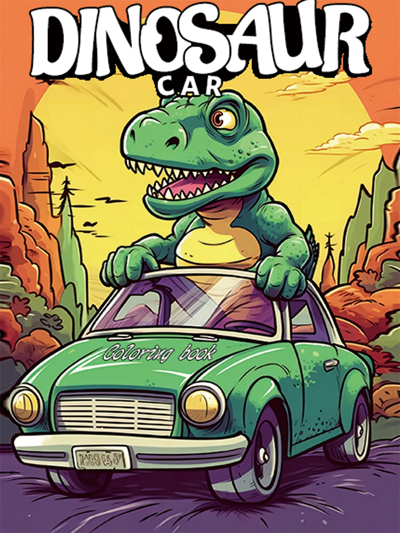 1 Stück DINOSAUR Kunst Malbuch Original verbessertes Papier verdickt 25 Seiten Malbücher Geschenk für Urlaub Geburtstag Weihnachten