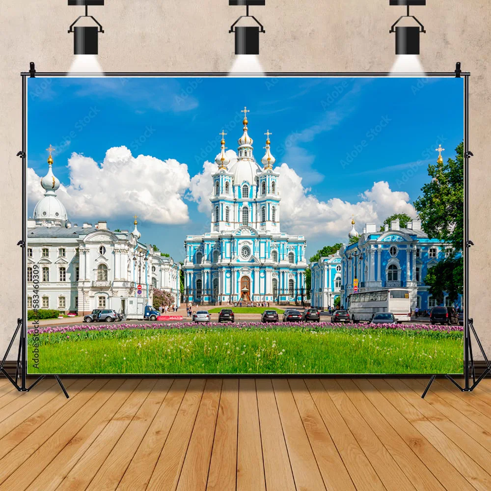 NITREE Art Cloth Background European Landscape Famous Scenic Spots Street  Night Scene Photography Background Props  OZ-17