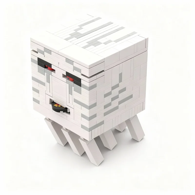 

318 деталей MOC Ghast Shooting My World: Конструктор, развивающая игрушка, рождественский подарок, DIY, творческая идея, образовательный набор для сборки