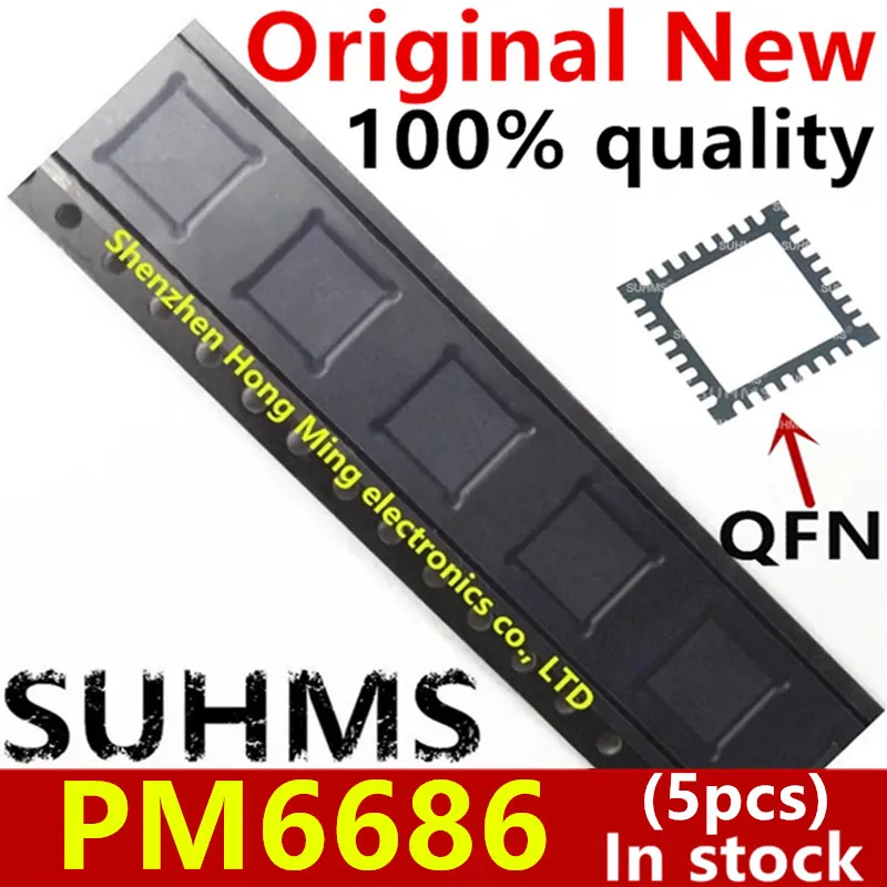 (5 piezas) 100% nuevo PM6686TR PM6686 QFN-32 Chipset