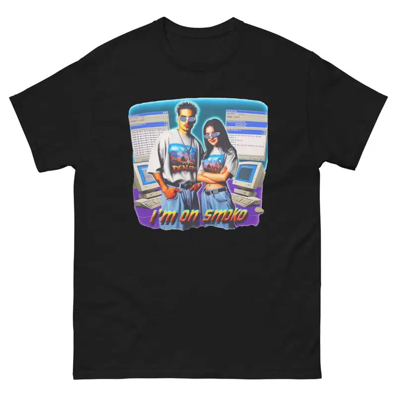 

I'M On Smoko Couple Computers Png Funny T Shirt