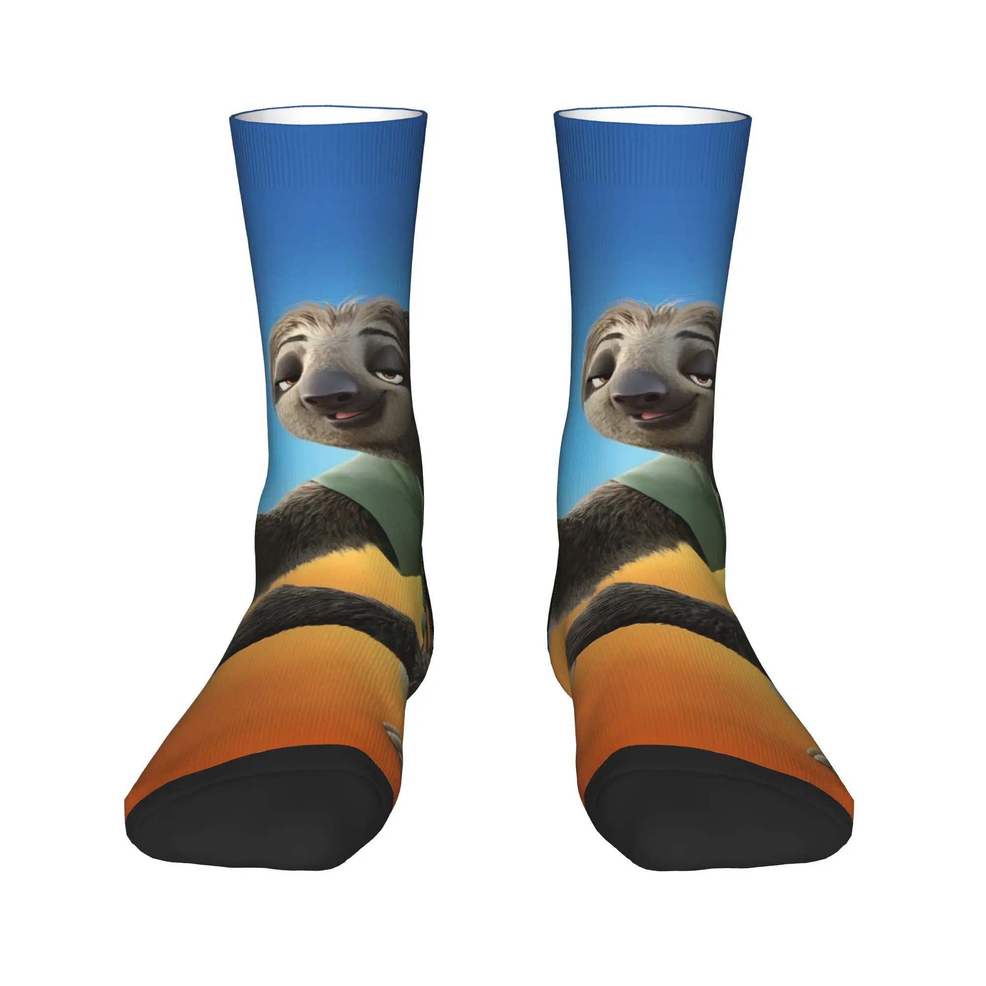 Adultos homens meias anime zootopia dos desenhos animados meias primavera gótico quente macio meias gráfico skate não deslizamento meias