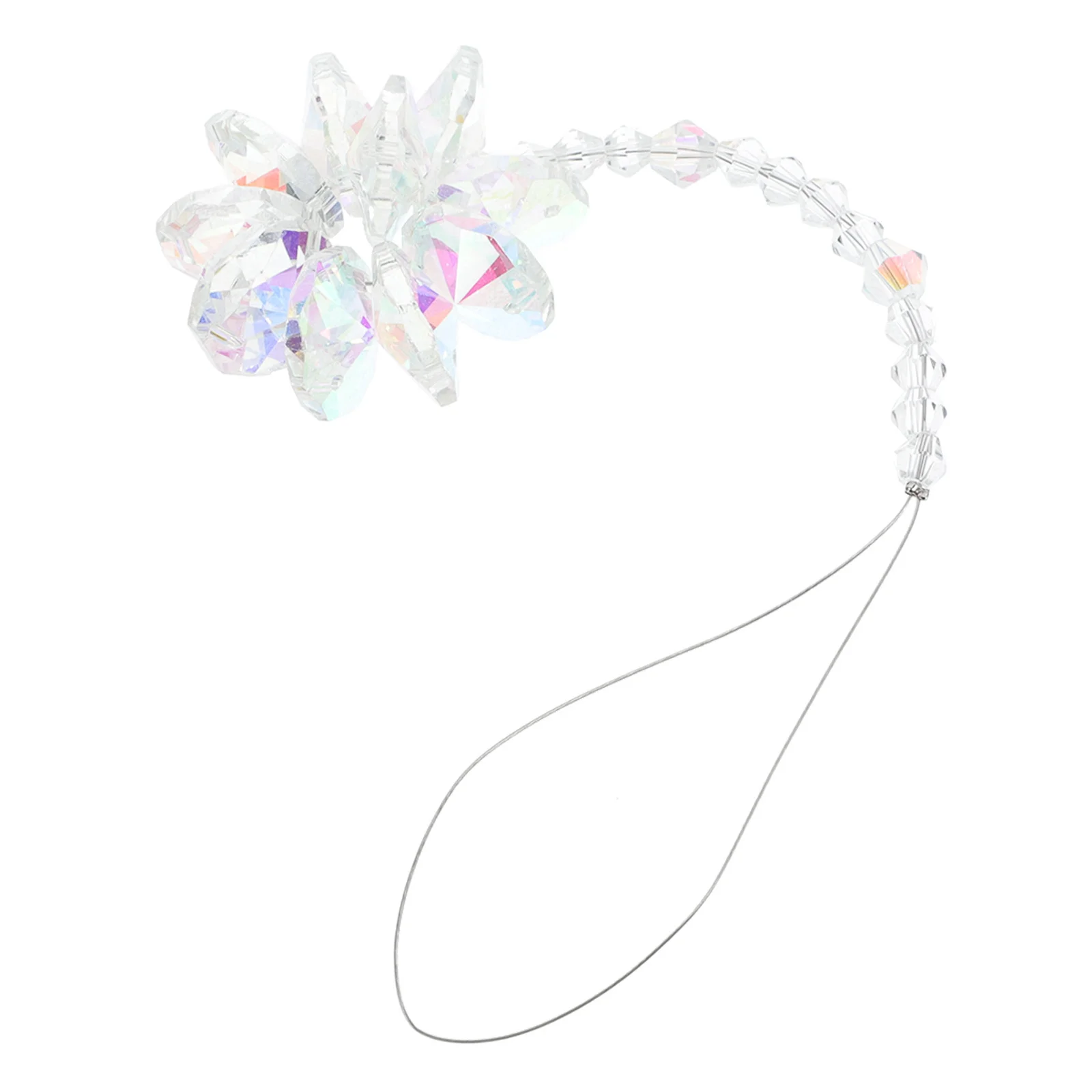 

Crystal Snowflake Hanging Ornament Decorative Crystal Pendant for Window Garden Indoor Outdoor Hanging Suncatcher