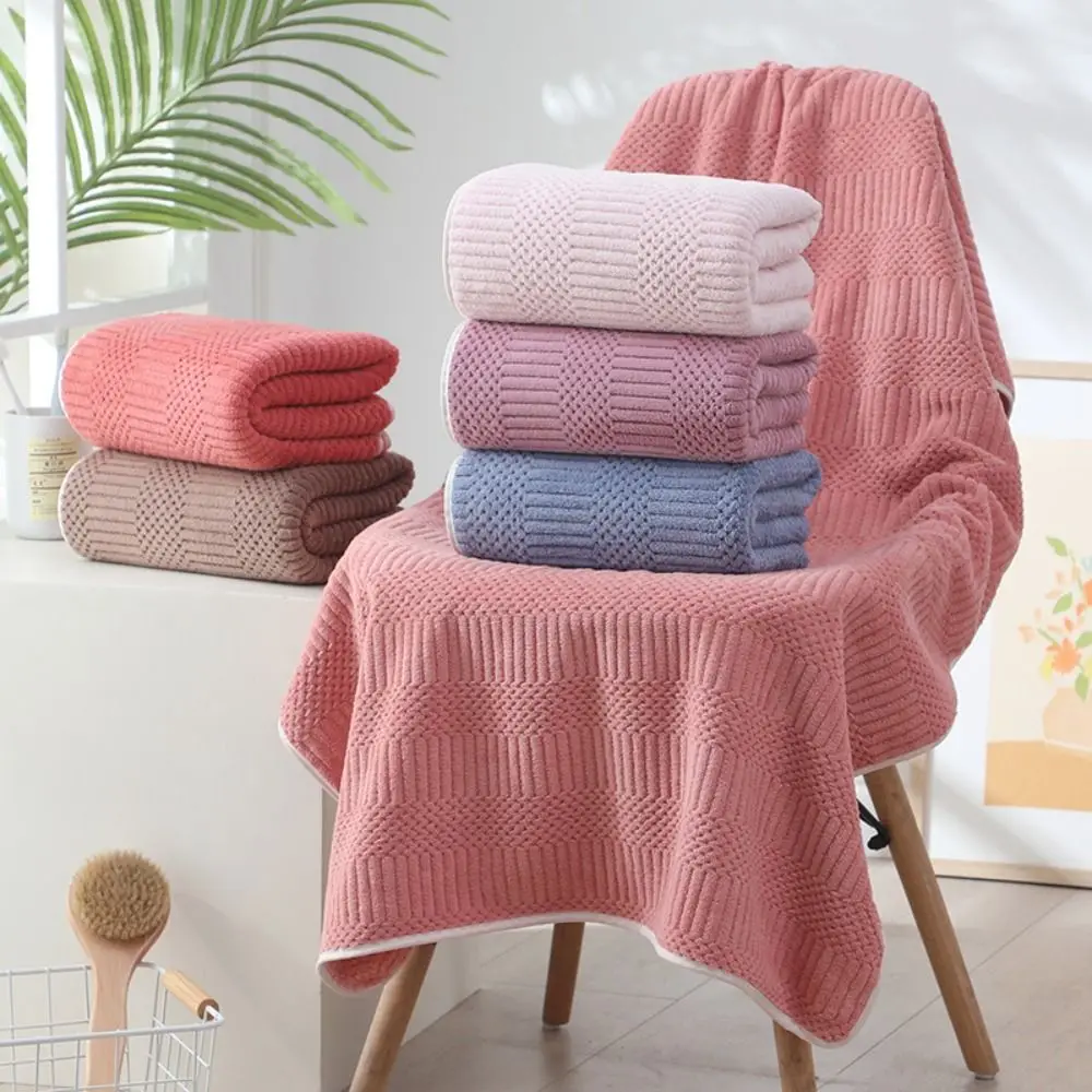 High Quality Coral Fleece Bath Towel Thickened Soft Swimming Towel Durable Large Towel Absorbent Towel