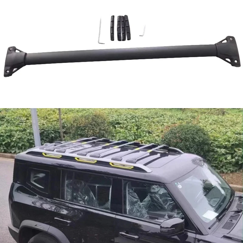 Car Roof Rack For JETOUR Traveler T2 2023-2024 Modified Roof Rack Aluminum Crossbar Car Off-road Exterior Accessories