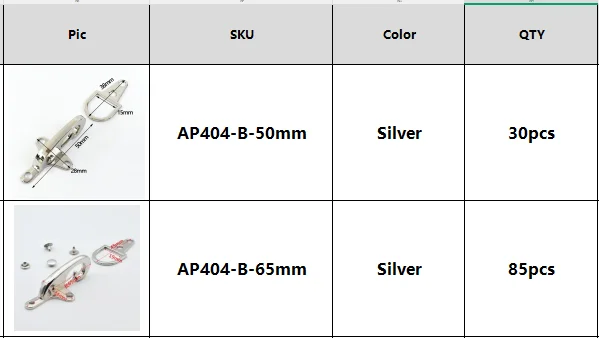 

For VIP malikstewart42 user 115Pcs Metal Buckles for Bags Lobster Clasp