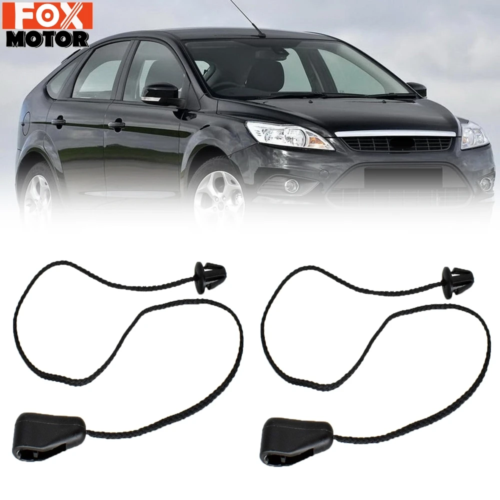 Pair For Ford Focus 2 Hatchback MK2 2004 - 2011 Rear PARCEL SHELF LOAD LUGGAGE Inner Tonneau Hatch Cover Lift String Strap Clips