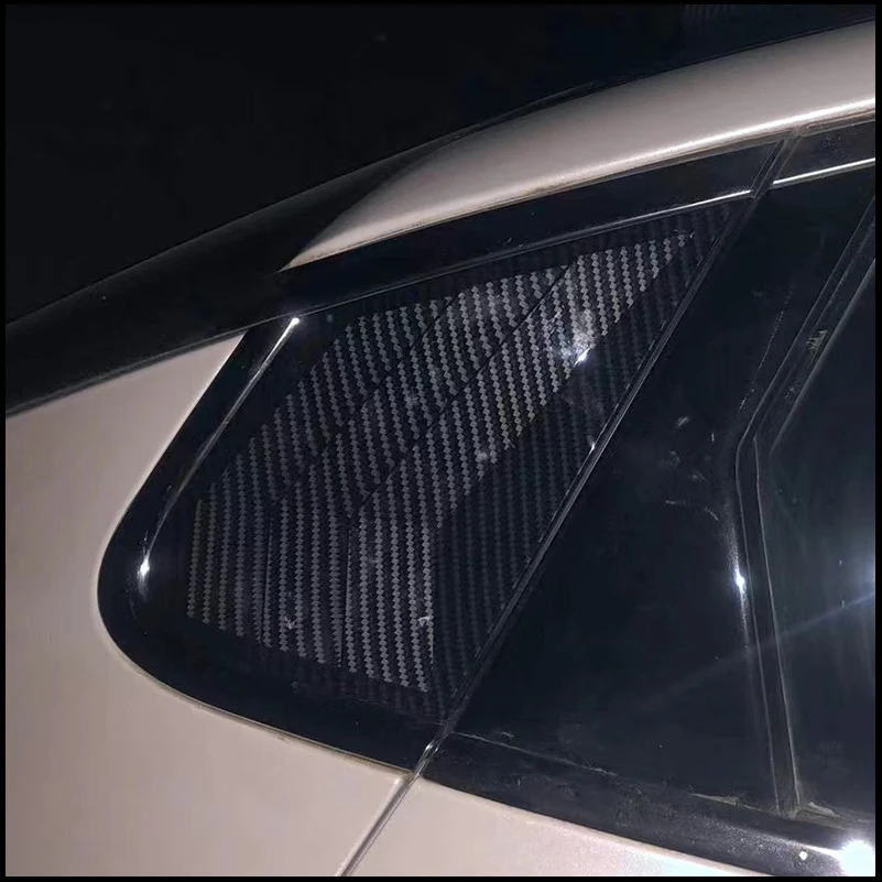 

For KIA Optima 2016 2017 2018 2019 Rear Window Blind Shades Louver Vent Molding Cover Sticker Trim Car Styling Auto Accessories