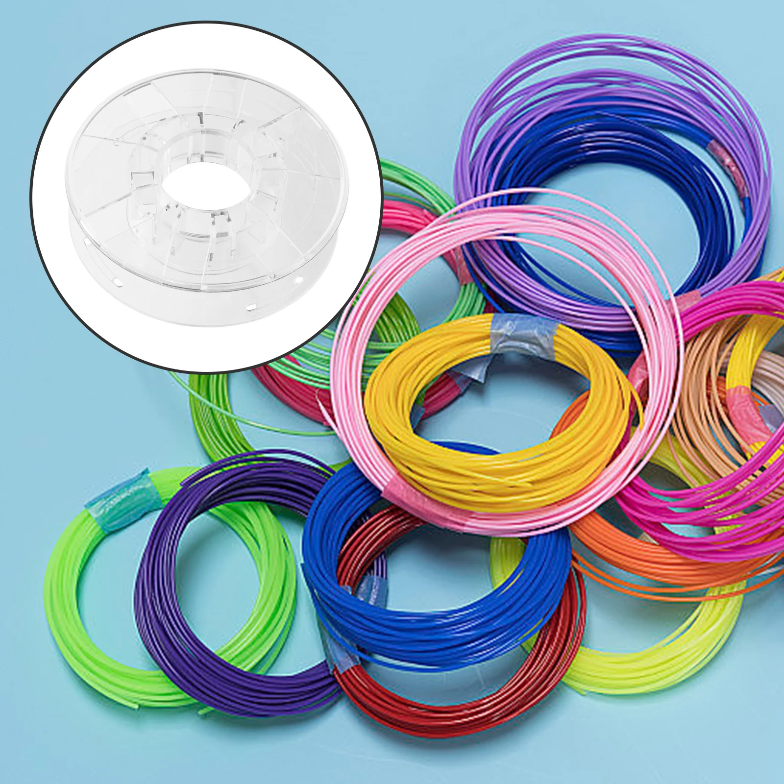 

0.25kg Wire Spool 3D Printing Cable Reel Plastic Line Extension Cord Storage Organizer Extension Cord Reel Spool Storage