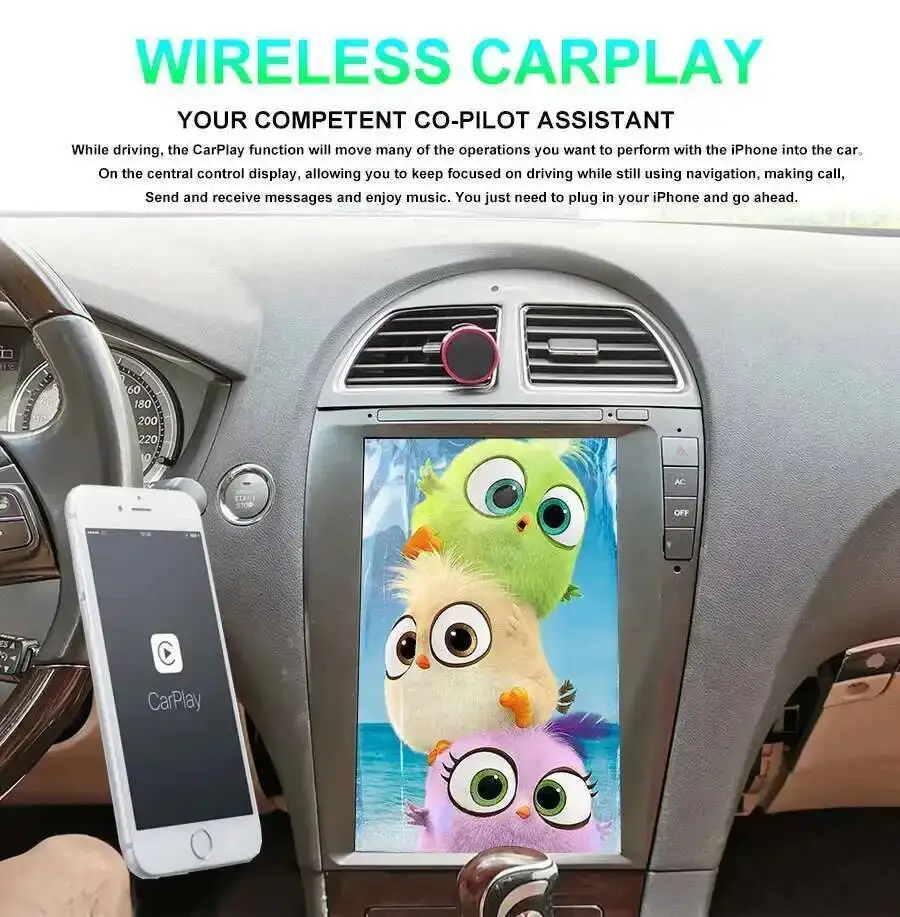 12.8inch Screen 8+2568G Stereo Video Player For Lexus ES ES240 ES300 ES330 ES350 2006-2012 Android 15 GPS Navi CarPlay Car Radio