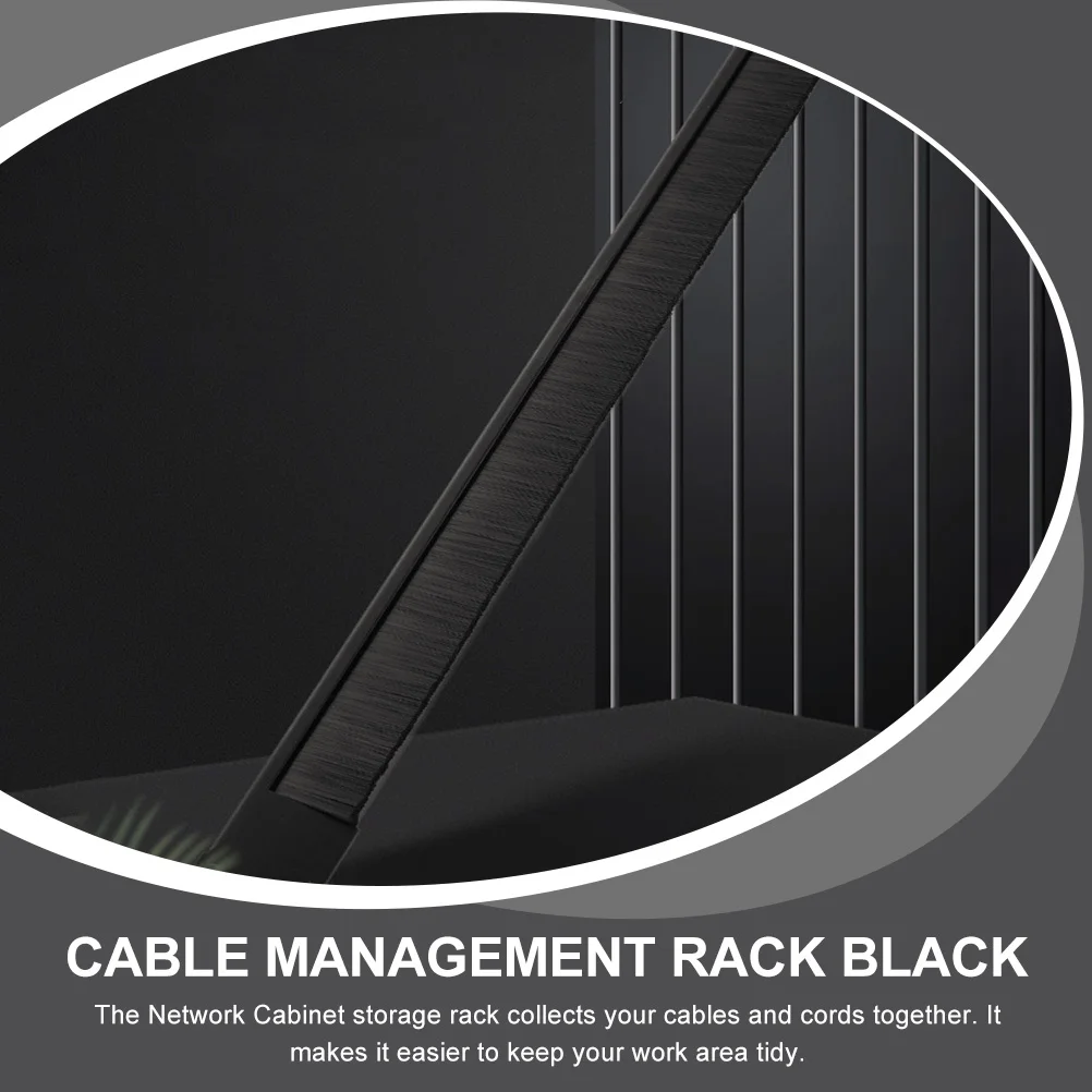 

Cable Management Network Cabinet Organizer Black 24 Desk Organizer Cable Management Rack 48 Port Dust Proof Storage